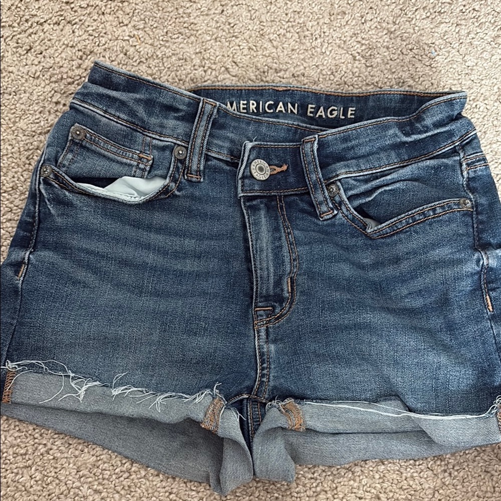 American Eagle Outfitters Dark Blue Jean Shorts